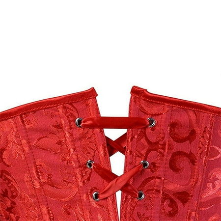 dmqupv Waist Trainer with Overbust Top Floral Waist Corset Cincher Trim Bustier Womens Shapeware Buckle Bodysuit Red Medium
dmqupv Waist Trainer with Overbust Top Floral Waist Corset Cincher Trim Bustier Womens Shapeware Buckle Bodysuit Red Medium