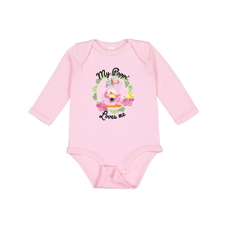Inktastic Baby Flamingo My Poppi Loves Me with Flower Wreath Gift Baby Boy or Baby Girl Long Sleeve Bodysuit
Inktastic Baby Flamingo My Poppi Loves Me with Flower Wreath Gift Baby Boy or Baby Girl Long Sleeve Bodysuit