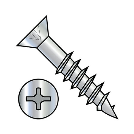 8-11X2 Phillips Flat Head no Nibs Deep Thread Wood Screw 2/3 Threaded Zinc (Pack Qty 3 500) BC-0832DPFD
8-11X2 Phillips Flat Head no Nibs Deep Thread Wood Screw 2/3 Threaded Zinc (Pack Qty 3 500) BC-0832DPFD