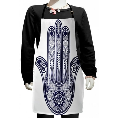 Hamsa Kids Apron Art Design Elements Antique Cabala Magic Themed Sign Print Boys Girls Apron Bib with Adjustable Ties for Cooking Baking Painting Navy Blue by Ambesonne
Hamsa Kids Apron Art Design Elements Antique Cabala Magic Themed Sign Print Boys Girls Apron Bib with Adjustable Ties for Cooking Baking Painting Navy Blue by Ambesonne