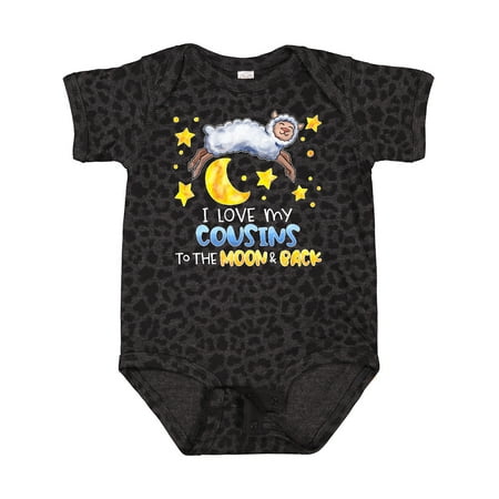 Inktastic I Love My Cousins to the Moon and Back Cute Sheep Gift Baby Boy or Baby Girl Bodysuit
Inktastic I Love My Cousins to the Moon and Back Cute Sheep Gift Baby Boy or Baby Girl Bodysuit