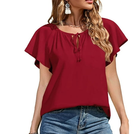 Kakina CMSX Clearance Womens Shirts for Summer Fashion Women Summer Casual O-Neck Print Short Sleeve Pocket Mini Dress
Kakina CMSX Clearance Womens Shirts for Summer Fashion Women Summer Casual O-Neck Print Short Sleeve Pocket Mini Dress