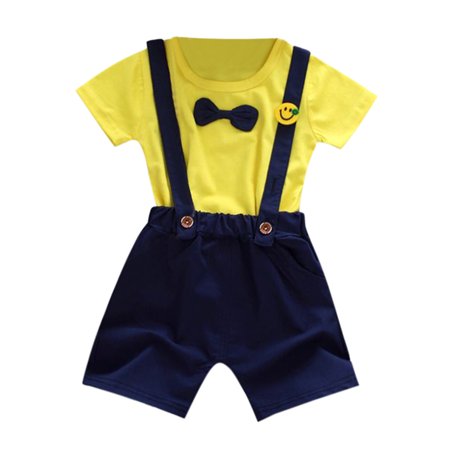 GWAABD Baby Clothes Unisex Yellow Cotton Blend Kid Baby Girl Boy Spot Bow Tie Straps Print Tops T Shirt Striped Pant Outfit Set 100
GWAABD Baby Clothes Unisex Yellow Cotton Blend Kid Baby Girl Boy Spot Bow Tie Straps Print Tops T Shirt Striped Pant Outfit Set 100