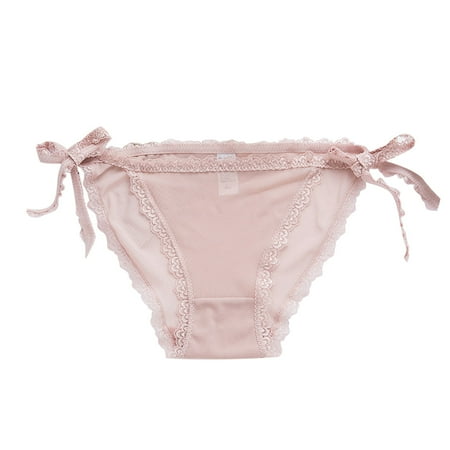 Boyshorts Underwear for Women Lace Sheer Mesh Cotton Crotch Women s Panties Beige L