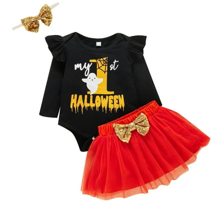 Honeeladyy Sales Baby Girl Printing Long-sleeved + Halloween Print Skirt + Headband Suit
Honeeladyy Sales Baby Girl Printing Long-sleeved + Halloween Print Skirt + Headband Suit