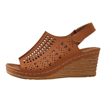 Eudgs Women s Summer Fashion Fish Mouth Open Toe Leather Hollow Out Sandals Wedge Outdoor Comfort Sandals Womens Beachwear Sandals Womens Leather Sandals Sandals Size 12 in Women Womens Slipper
Eudgs Women s Summer Fashion Fish Mouth Open Toe Leather Hollow Out Sandals Wedge Outdoor Comfort Sandals Womens Beachwear Sandals Womens Leather Sandals Sandals Size 12 in Women Womens Slipper