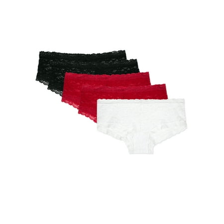 Smart & Sexy Women s Favorite Lace Boyshort Panty 5-Pack Style - SA958