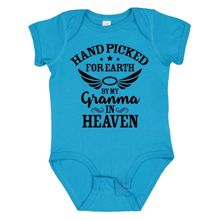 Inktastic Handpicked for Earth by My Granma in Heaven with Angel Wings Gift Baby Boy or Baby Girl Bodysuit
Inktastic Handpicked for Earth by My Granma in Heaven with Angel Wings Gift Baby Boy or Baby Girl Bodysuit