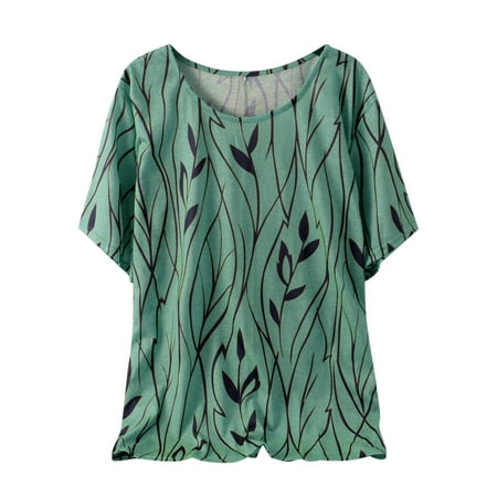 Shirts for Women Shirts for Women Fashion Women s Summer Crew Neck Short Sleeve Print Casual T-shirt Blouse Crop Top White Tank Tops Women New Arrival Green 2XL
Shirts for Women Shirts for Women Fashion Women s Summer Crew Neck Short Sleeve Print Casual T-shirt Blouse Crop Top White Tank Tops Women New Arrival Green 2XL