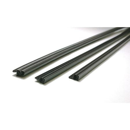 2RRP2 Steel Door Weatherstrip, Magnetic, Brown