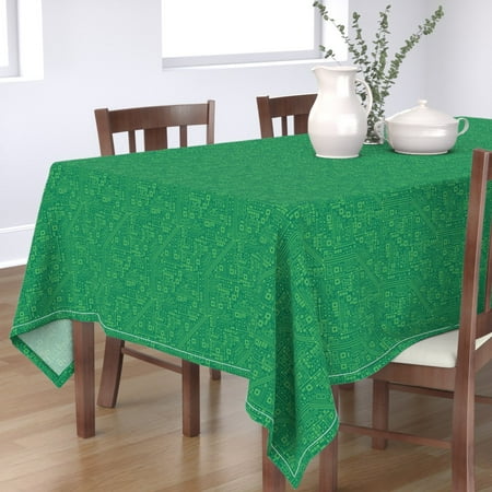 Cotton Sateen Tablecloth 90 Square - Robot Circuit Board Green Computer Electric Geek Nerd Chic Print Custom Table Linens by Spoonflower
Cotton Sateen Tablecloth 90 Square - Robot Circuit Board Green Computer Electric Geek Nerd Chic Print Custom Table Linens by Spoonflower