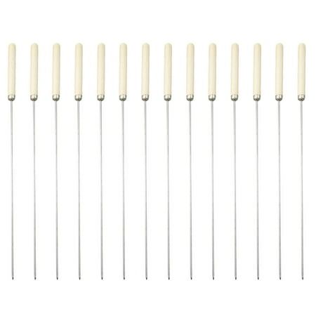 Homemaxs 25pcs BBQ Skewers Stainless Steel Barbecue Skewers Barbecue Needles (Khaki)
Homemaxs 25pcs BBQ Skewers Stainless Steel Barbecue Skewers Barbecue Needles (Khaki)