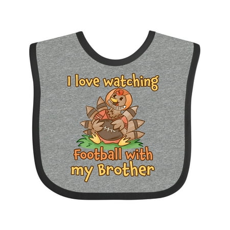 Inktastic Thanksgiving I Love Watching Football with My Brother Gift Baby Boy or Baby Girl Bib
Inktastic Thanksgiving I Love Watching Football with My Brother Gift Baby Boy or Baby Girl Bib