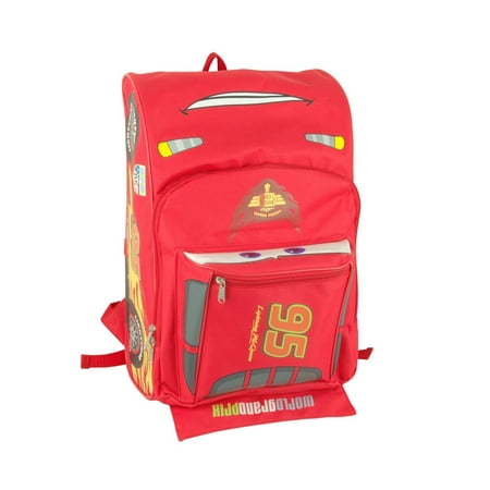 Backpack - Disney - Cars - Lightning Mcqueen Shape Large Bag New