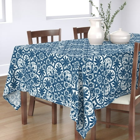 Cotton Sateen Tablecloth 70 x 144 - Tile Angel Blue White Bright Large China Cobalt Delft Print Custom Table Linens by Spoonflower
Cotton Sateen Tablecloth 70 x 144 - Tile Angel Blue White Bright Large China Cobalt Delft Print Custom Table Linens by Spoonflower