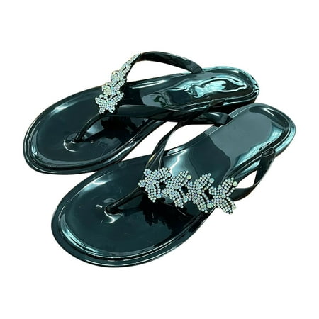 YanHoo Women s Beach Flat Sandals Thong Rhinestone Dressy Flip-flops Summer Casual Slippers for Holiday Travel
YanHoo Women s Beach Flat Sandals Thong Rhinestone Dressy Flip-flops Summer Casual Slippers for Holiday Travel