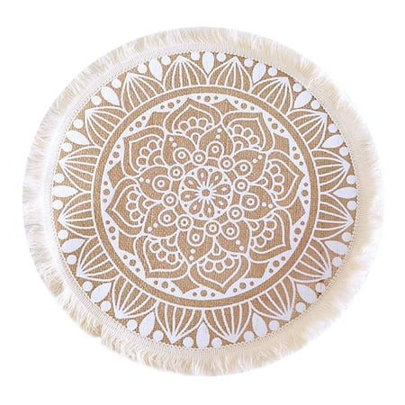 Bohemian Cup Mat Macrame Coasters with Tassel Coffee Cup Drinks Cushions