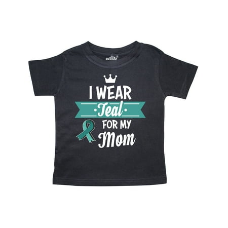 Inktastic I Wear Teal For My Mom with Teal Ribbon in White Gift Toddler Boy or Toddler Girl T-Shirt
Inktastic I Wear Teal For My Mom with Teal Ribbon in White Gift Toddler Boy or Toddler Girl T-Shirt