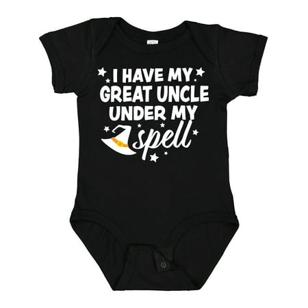 Inktastic I Have My Great Uncle Under My Spell with Cute Witch Hat Gift Baby Boy or Baby Girl Bodysuit
Inktastic I Have My Great Uncle Under My Spell with Cute Witch Hat Gift Baby Boy or Baby Girl Bodysuit