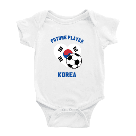 Future Soccer Player Korea Soccer Fan Baby Rompers Newborn Clothes Outfits (White 0-3 Months)
Future Soccer Player Korea Soccer Fan Baby Rompers Newborn Clothes Outfits (White 0-3 Months)