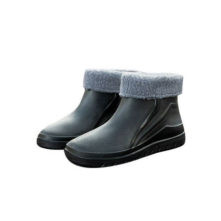 Daeful Men s Non-Slip Round Toe Work Boot Casual Water-Resistant Rain Boots Driving Comfort Plush Lining Garden Booties Cotton Black 6
Daeful Men s Non-Slip Round Toe Work Boot Casual Water-Resistant Rain Boots Driving Comfort Plush Lining Garden Booties Cotton Black 6