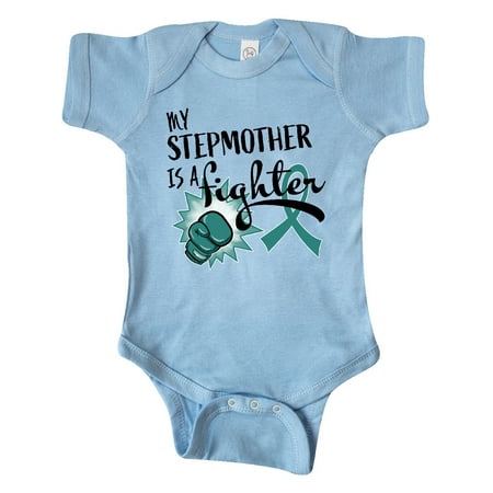 Inktastic Ovarian Cancer Awareness My Stepmother is a Fighter Gift Baby Boy or Baby Girl Bodysuit
Inktastic Ovarian Cancer Awareness My Stepmother is a Fighter Gift Baby Boy or Baby Girl Bodysuit
