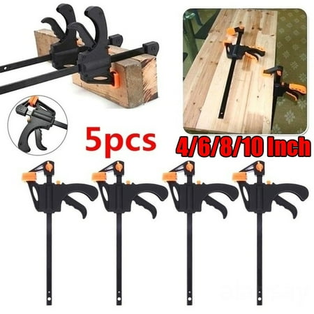 New Upgraded 5/4/3/2/1Pcs 4/6/8/10 inch 4 Size Professional F Woodworking Clip Quick Grip Clamp Carpenter Tool