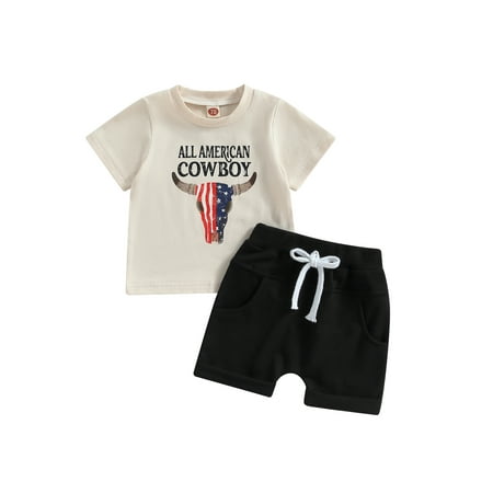 CenturyX Newborn Baby Boys Summer Outfits Set Short Sleeve Cow/Horse Print T-shirt with Shorts 2pcs Suit Clothes
CenturyX Newborn Baby Boys Summer Outfits Set Short Sleeve Cow/Horse Print T-shirt with Shorts 2pcs Suit Clothes