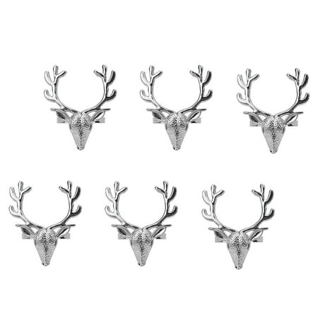 Chamat 6Pcs Deer Head Napkin Buckle Christmas Deer Napkin Ring Hotel Decoration Cloth Buckle Metal Napkin Ring B
Chamat 6Pcs Deer Head Napkin Buckle Christmas Deer Napkin Ring Hotel Decoration Cloth Buckle Metal Napkin Ring B