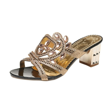 Mackneog Fish Rhinestone Mouth Thick Sandals Heel And Heel Slippers Women s High Women s Sandals Gift on Clearance
Mackneog Fish Rhinestone Mouth Thick Sandals Heel And Heel Slippers Women s High Women s Sandals Gift on Clearance