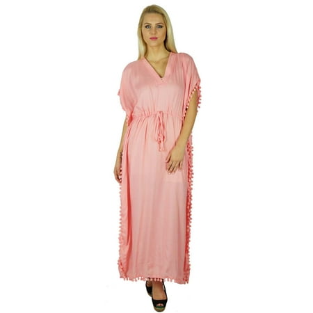 Bimba Women Cotton Long Kaftan With Pom Pom Tassels Maxi Caftan Beach Coverup
Bimba Women Cotton Long Kaftan With Pom Pom Tassels Maxi Caftan Beach Coverup