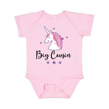 Inktastic Big Cousin Unicorn Announcement Gift Baby Girl Bodysuit