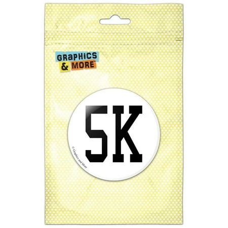 5K Running Marathon Jogging Refrigerator Button Magnet