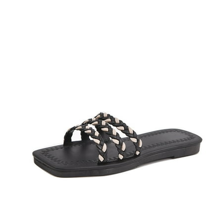 Slippers Women Summer Summer Stylish Personality Solid Color Concise Casual Flat Shoes Beach Summer Slippers
Slippers Women Summer Summer Stylish Personality Solid Color Concise Casual Flat Shoes Beach Summer Slippers