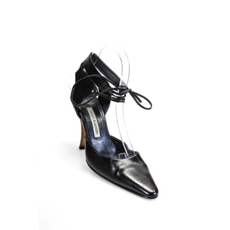 Pre-owned|Manolo Blahnik Womens Pointed Toe Black Ankle Strap High-Heel Sandals Size 7.5
Pre-owned|Manolo Blahnik Womens Pointed Toe Black Ankle Strap High-Heel Sandals Size 7.5