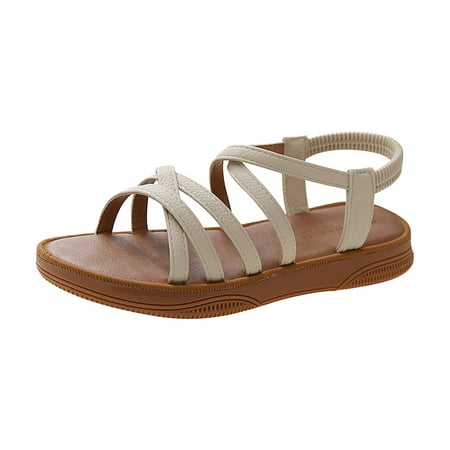 Cathalem Women S Flat Sandals Summer Round Toe Open Toe Comfortable With Sleeve Women S Roman Sandals White 39
Cathalem Women S Flat Sandals Summer Round Toe Open Toe Comfortable With Sleeve Women S Roman Sandals White 39