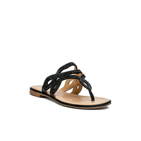 Gc Shoes Amelia Flat Sandal Women s Shoes black Size 8.0