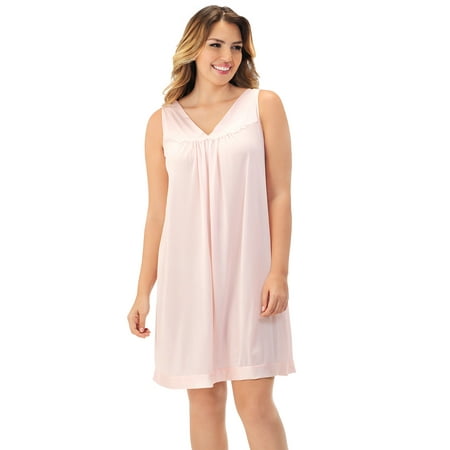 Exquisite Form - Women s Sleeveless Short Nightgown - Style 30107
