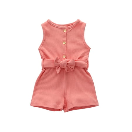 Newborn Baby Girls Summer One Piece Sleeveless Cotton Jumpsuit Romper Solid Ribbed Overall Shortall
Newborn Baby Girls Summer One Piece Sleeveless Cotton Jumpsuit Romper Solid Ribbed Overall Shortall