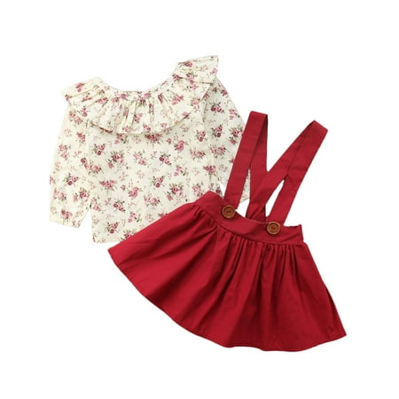 Nituyy Baby Girl Cute Skirt Suit Ruffled Long Sleeve Tops with Straps Puff Dress Set
Nituyy Baby Girl Cute Skirt Suit Ruffled Long Sleeve Tops with Straps Puff Dress Set