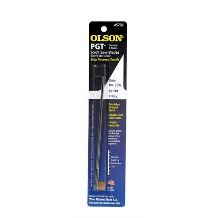 Olson Saw PG45702 0.46 in. Precision Ground Tooth Scroll Saw Blade