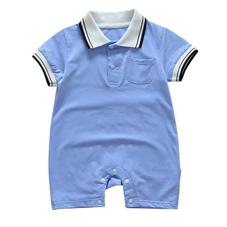 Mlqidk Toddler Baby Boy Girl Rompers Short Sleeve Turn-Down Collar Bodysuit Jumpsuit Playsuit One Piece Summer Outfit Clothes with Pocket Blue 6-12 Months
Mlqidk Toddler Baby Boy Girl Rompers Short Sleeve Turn-Down Collar Bodysuit Jumpsuit Playsuit One Piece Summer Outfit Clothes with Pocket Blue 6-12 Months