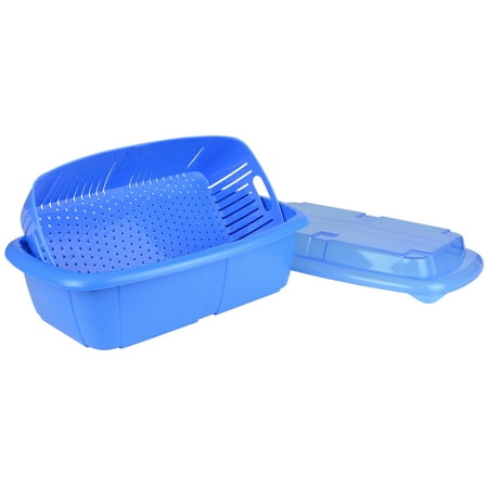 Hutzler 3-in-1 Fruit Saver Basket 2-Quart Blue