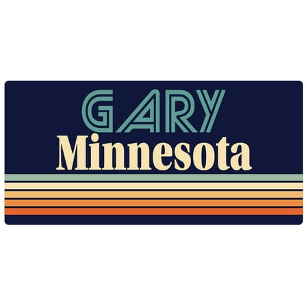 Gary Minnesota 5 x 2.5-Inch Fridge Magnet Retro Design