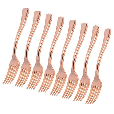 Rosarivae 24pcs Disposable Mini Forks Fruit Dessert Pudding Forks Party Supplies for Restaurant KTV (Rose Gold)
Rosarivae 24pcs Disposable Mini Forks Fruit Dessert Pudding Forks Party Supplies for Restaurant KTV (Rose Gold)