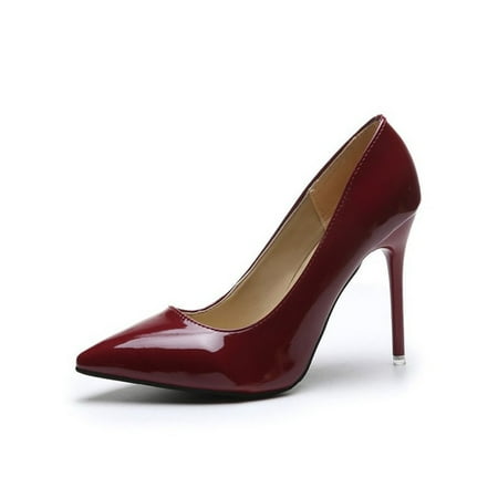 Tenmix Womens Work Fashion Pumps Comfort Slip On Dress Pump Shoes Ladies Prom Lightweight High Heel Wine Red 9
Tenmix Womens Work Fashion Pumps Comfort Slip On Dress Pump Shoes Ladies Prom Lightweight High Heel Wine Red 9
