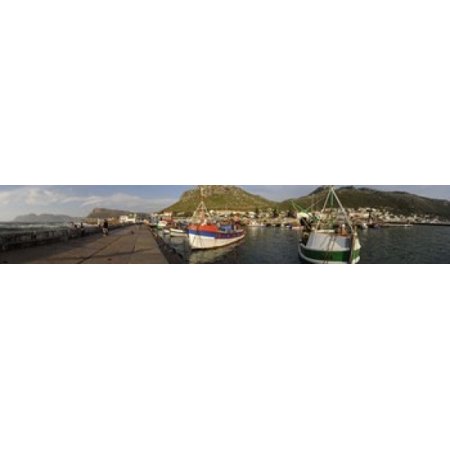Fishing boats at a harbor Kalk Bay False Bay Cape Town Western Cape Province South Africa Stretched Canvas - Panoramic Images (22 x 4)