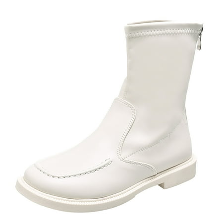 Women Boots Autumn Winter Boots Fashion Women Artificial Leather Solid Color Autumn Thick Sole Square Heels Zipper Short Booties Round Toe Shoes
Women Boots Autumn Winter Boots Fashion Women Artificial Leather Solid Color Autumn Thick Sole Square Heels Zipper Short Booties Round Toe Shoes
