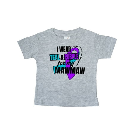 Inktastic Suicide Prevention I Wear Teal and Purple for My Mawmaw Gift Baby Boy or Baby Girl T-Shirt
Inktastic Suicide Prevention I Wear Teal and Purple for My Mawmaw Gift Baby Boy or Baby Girl T-Shirt