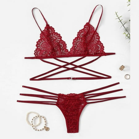 Lopecy-Sta Women Sexy Lace Lingerie Thong Set Bodydoll Sleepwear Bandage Bra Underwear Deals Clearance Womens Underwear Birthday Present Wine
Lopecy-Sta Women Sexy Lace Lingerie Thong Set Bodydoll Sleepwear Bandage Bra Underwear Deals Clearance Womens Underwear Birthday Present Wine